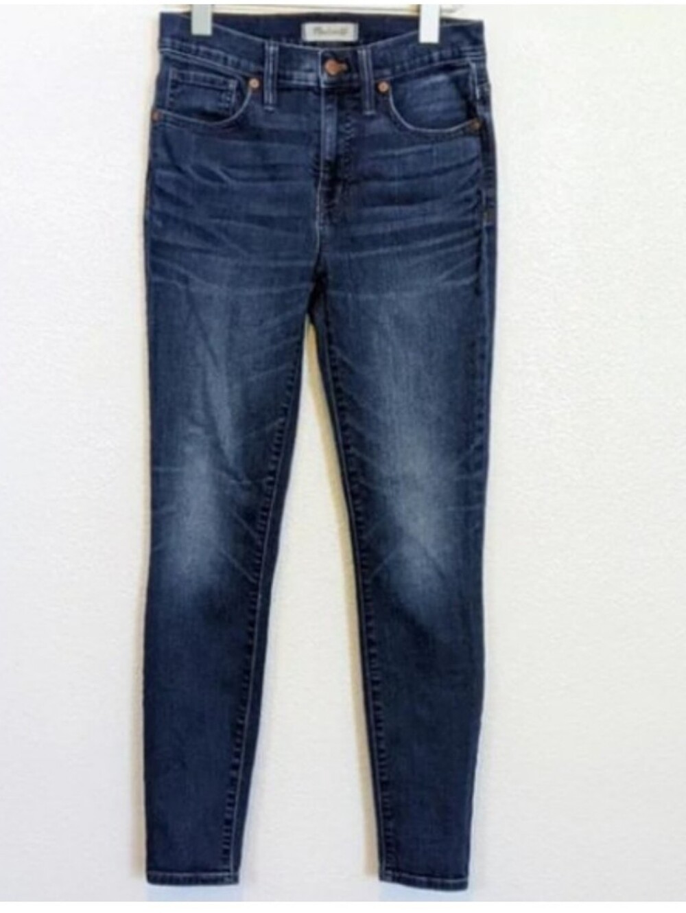 Madewell Blue 9" High Rise Skinny Dark Blue Denim Jeans Size 25